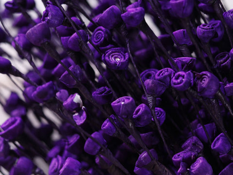 Purple rose buds sticks for floral arrangements