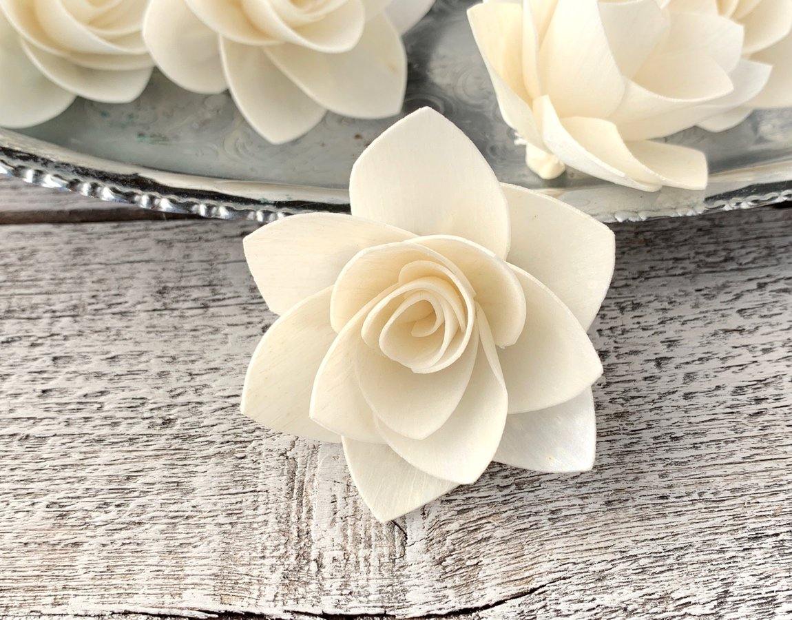 Winter Rose Sola Wood Flower - JOYNAGAR