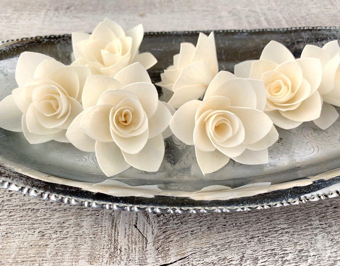 Winter Rose Sola Wood Flower - JOYNAGAR