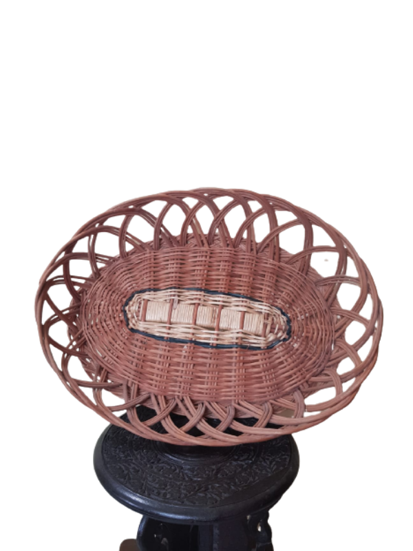 Kashmiri Willow Heavy Oval Jali Basket